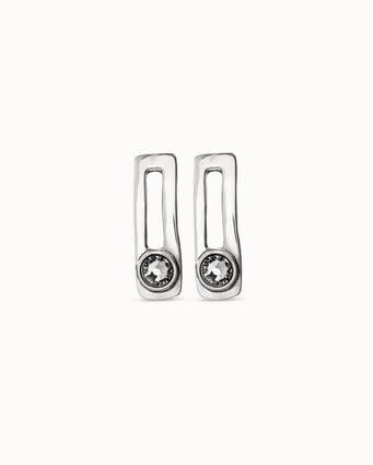 On My Own Silver Earrings