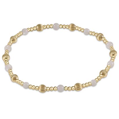 Dignity Sincerity Pattern 4mm Bead Bracelet- Labradorite
