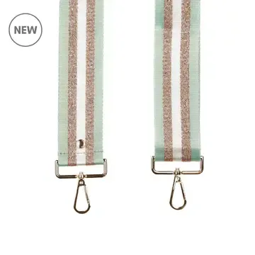 Pom Pom Strap Pistachio Metallic