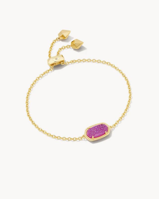 Elaina Bracelet Gold Mulberry Drusy