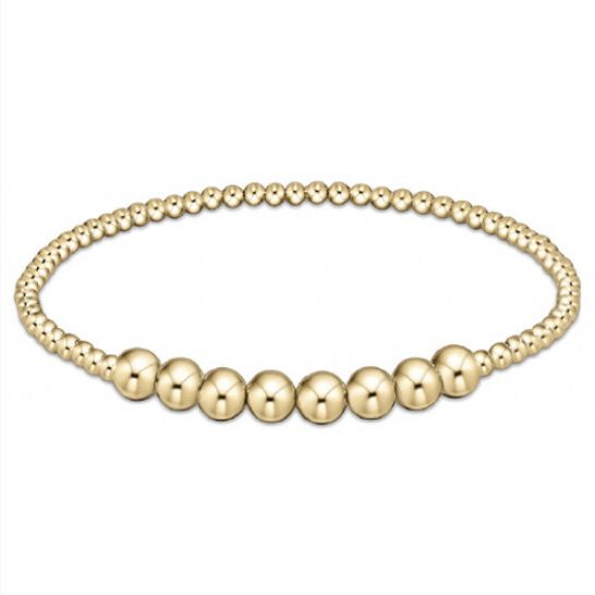 Classic Gold Beaded Bliss 2.5mm Bead Bracelet 5mm Gold