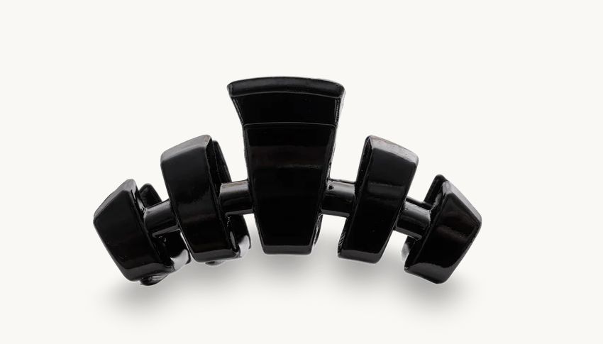 Classic Tiny Hair Clip Jet Black