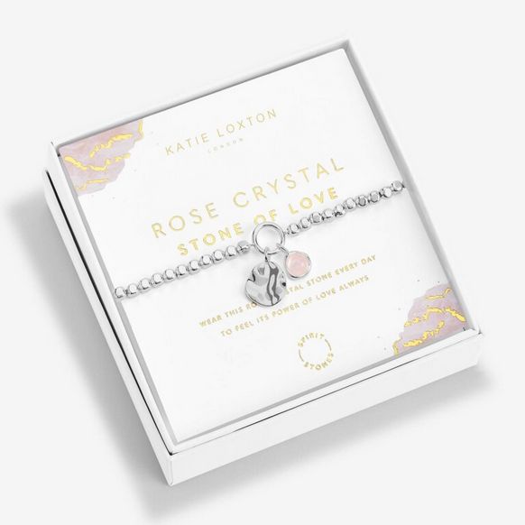 Bracelet Spirit Stones Rose Crystal Silver