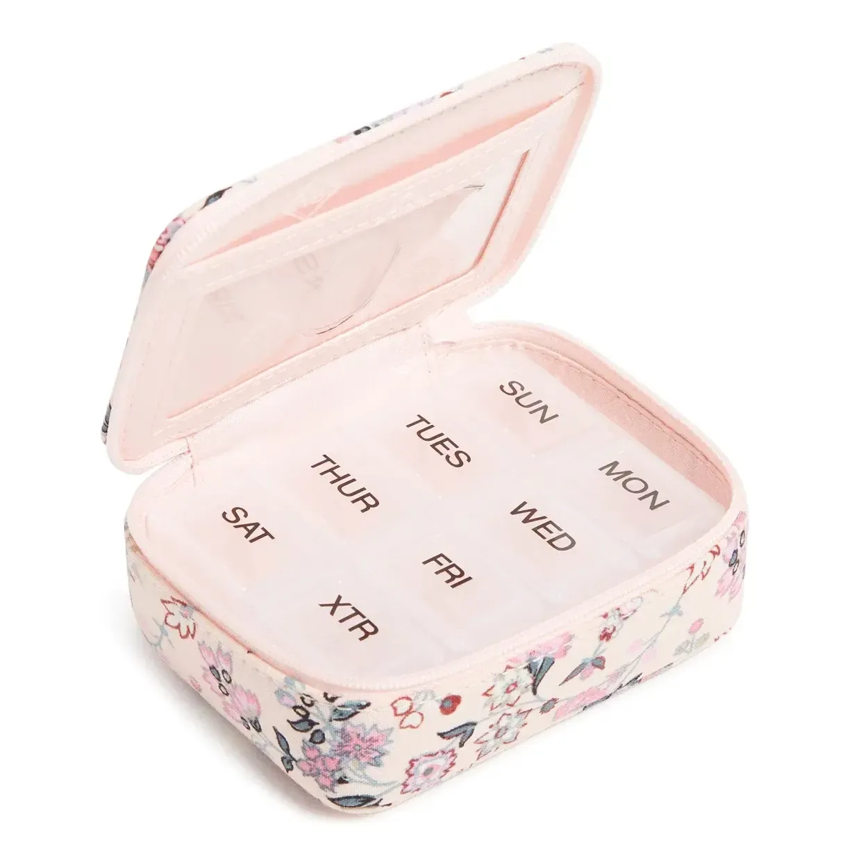 Travel Pill Case  |  Botanical Ditsy Pink