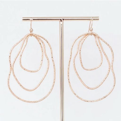Paxton Multi Layered Gold Hoop Earrings