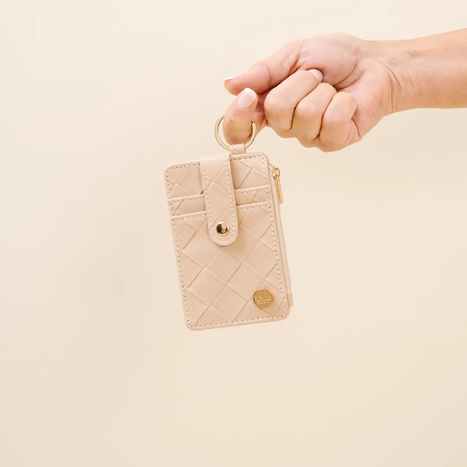 Woven Keychain Wallet Oat