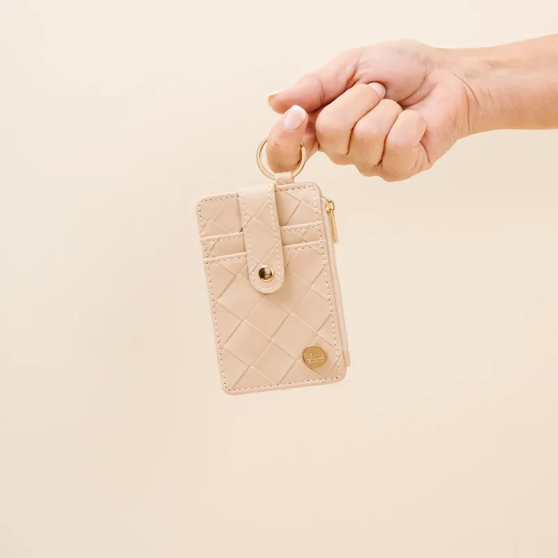 Woven Keychain Wallet Oat