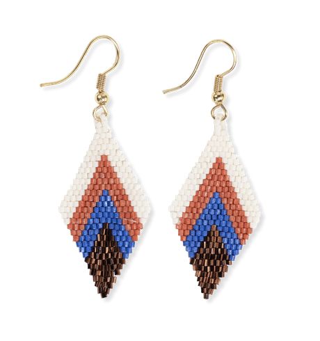 Zelda Layered Diamond Beaded Earring Sedona