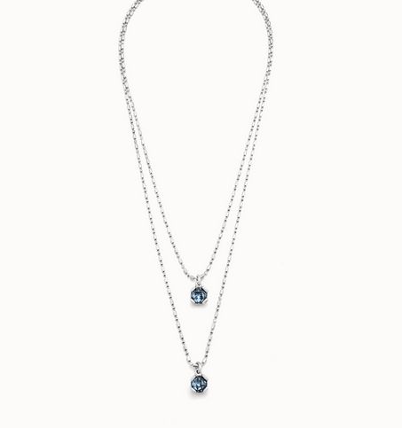 Aura Blue Silver Necklace