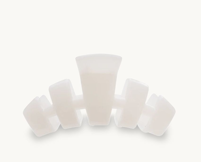 Classic Medium Hair Clip Coconut White