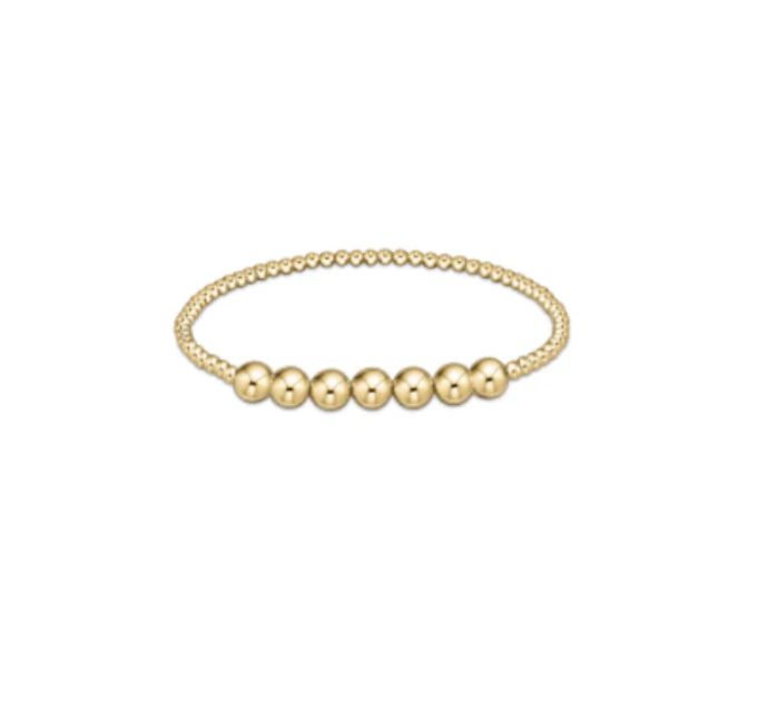 Classic Gold Beaded Bliss 2.5 mm Bead Bracelet 6mm Gold