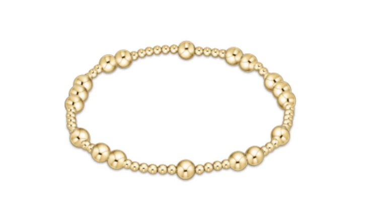 Hope Unwritten 5mm Bead Bracelet Gold