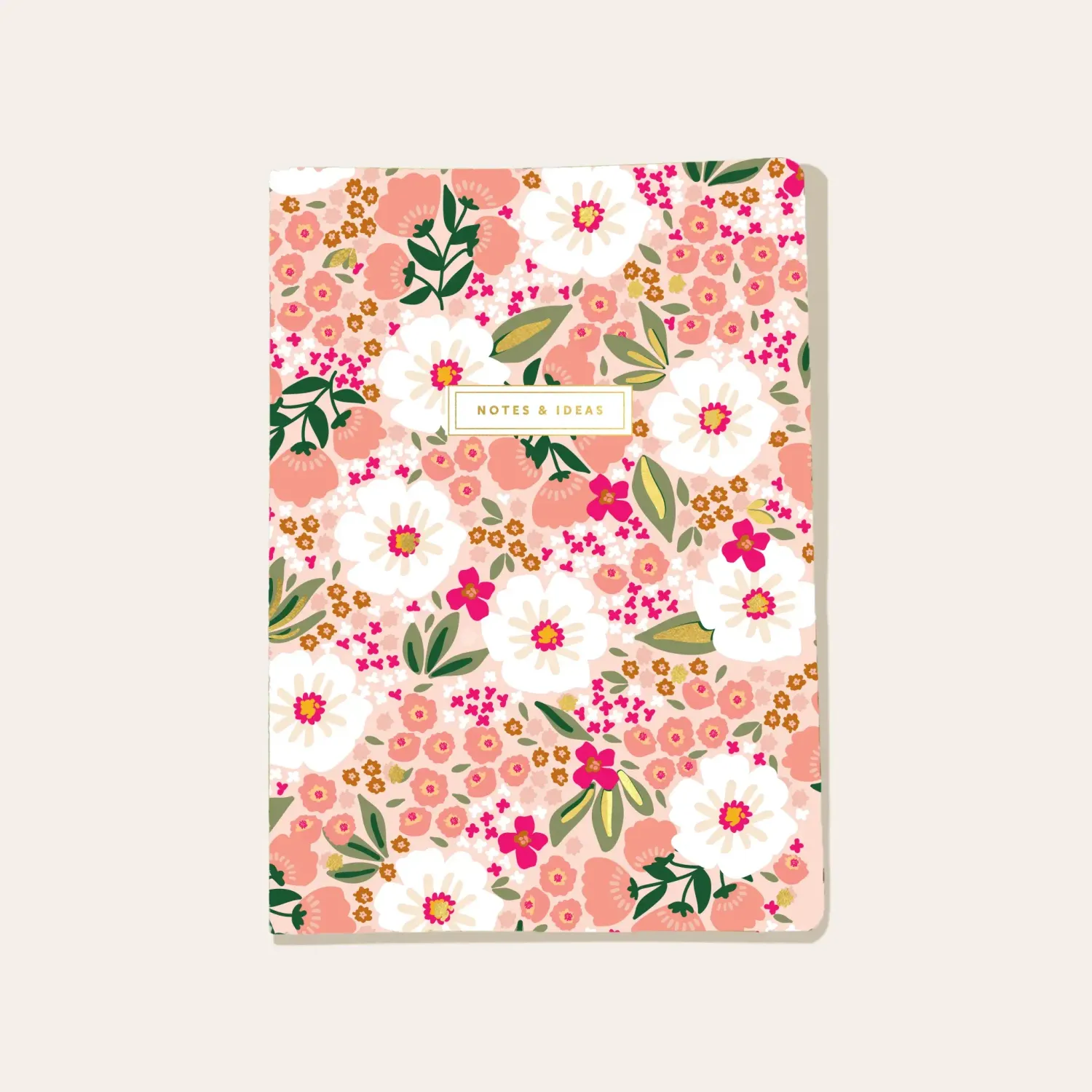 Stitched Notebook Journal  Sweet Meadow Pink