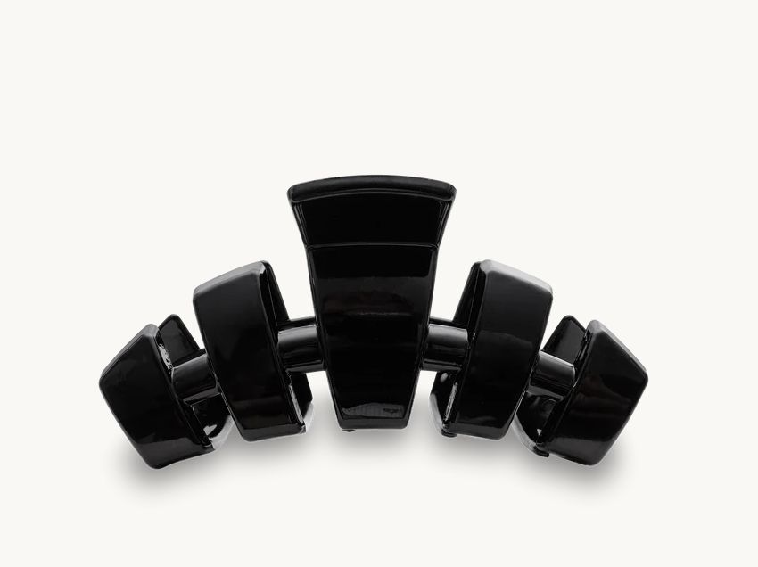 Classic Medium Hair Clip Jet Black