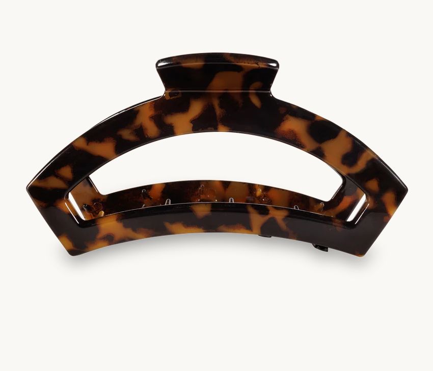 Open Large Hair Clip Tortoise