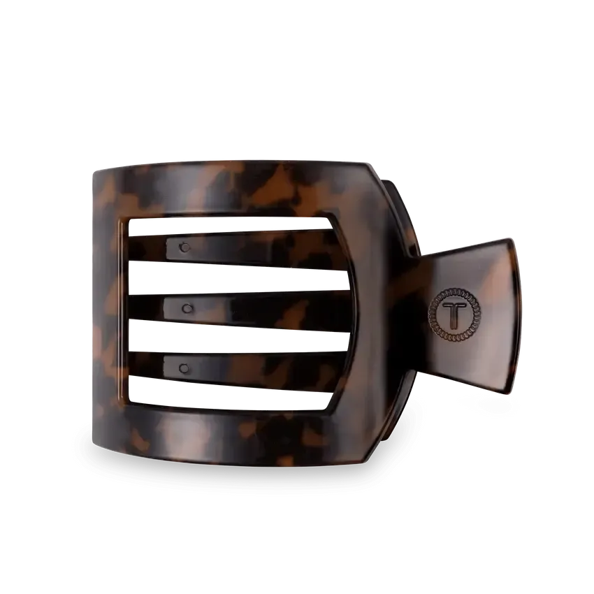 Large Flat Square Clip Tortoise