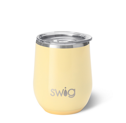 Stemless Wine Cup Shimmer Buttercup 14 oz