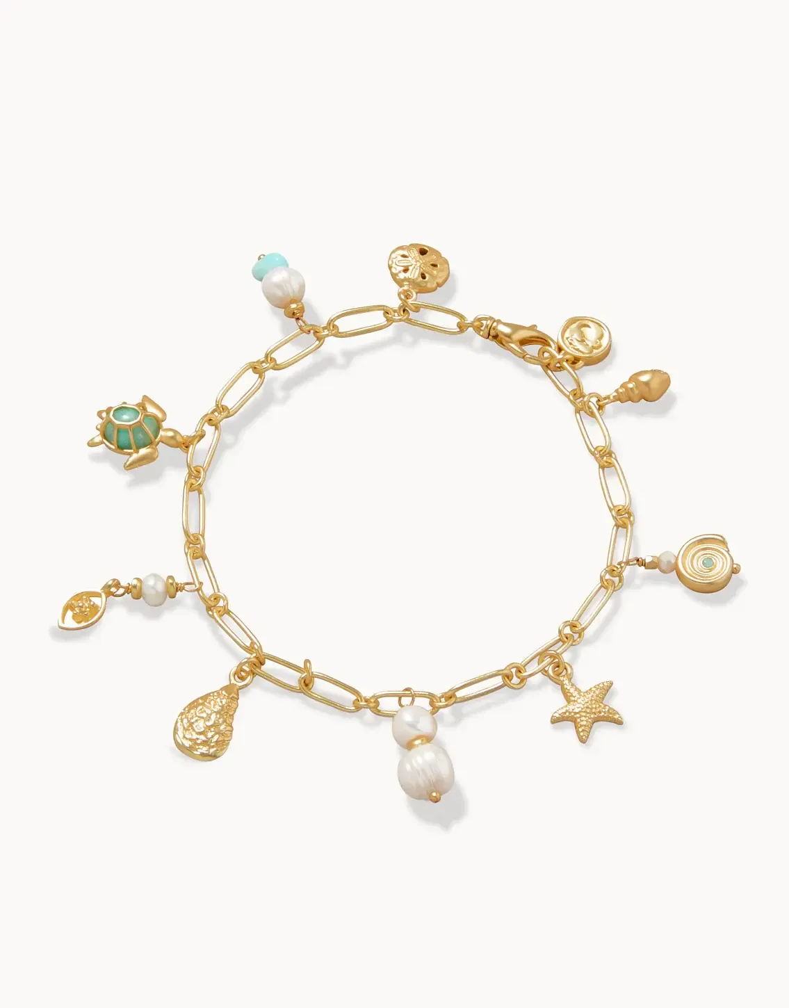 Ashore Bracelet Pearl\Sea Foam