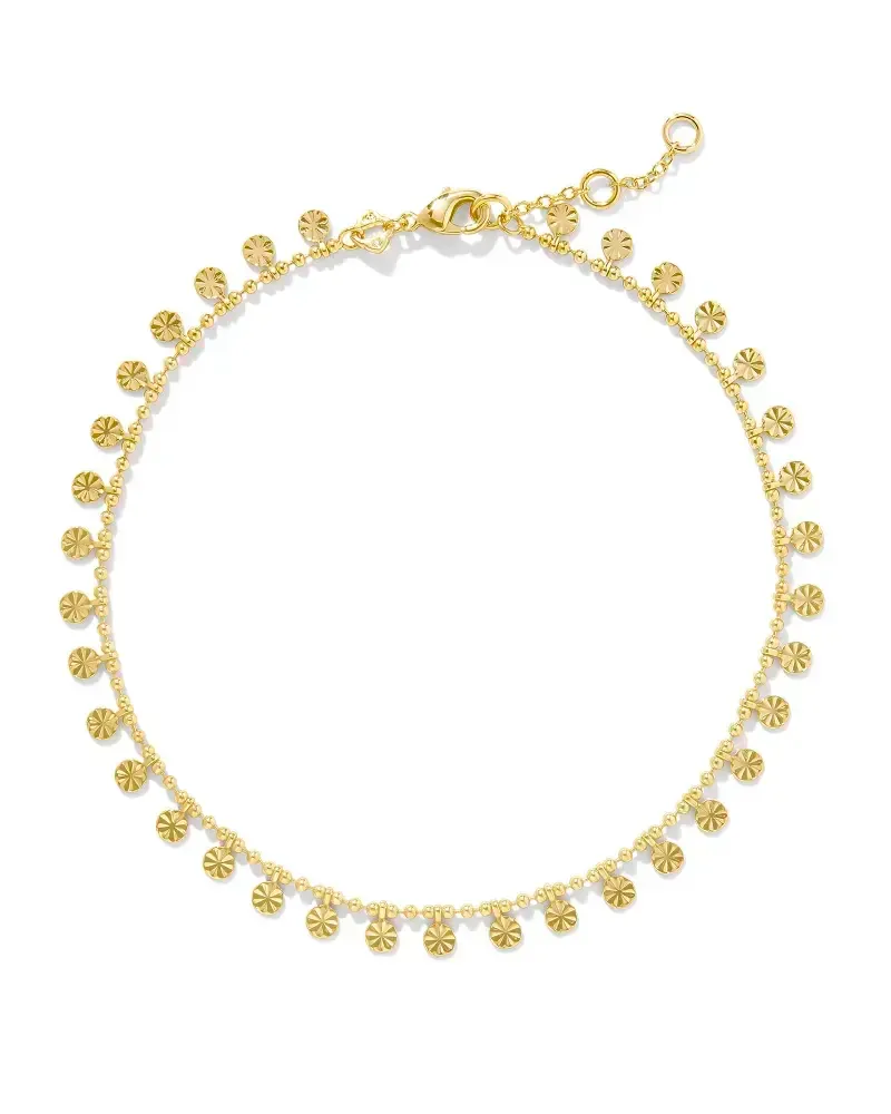 Ivy Anklet Gold Metal