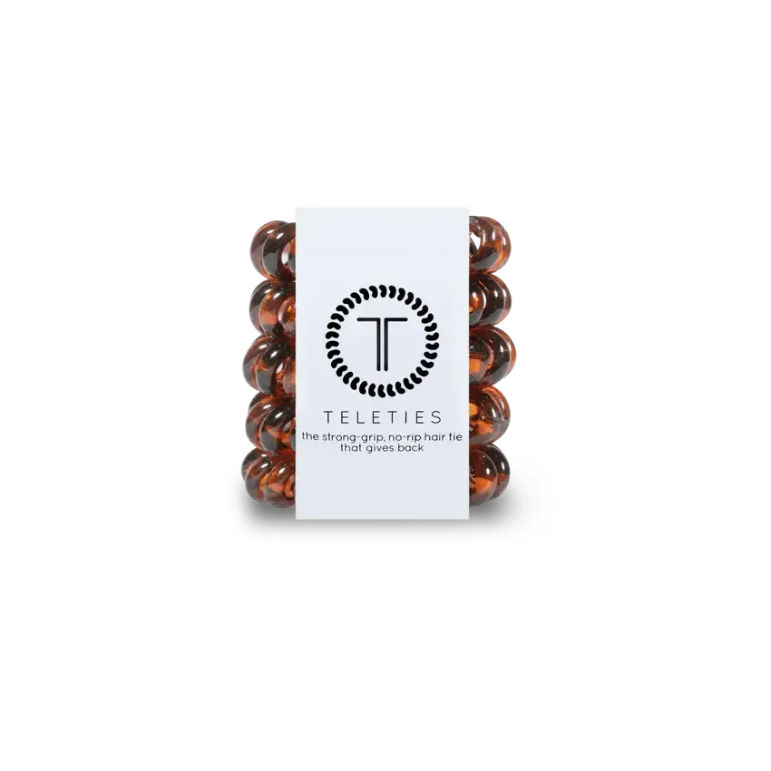5 Pack Tiny Hair Ties Tortoise