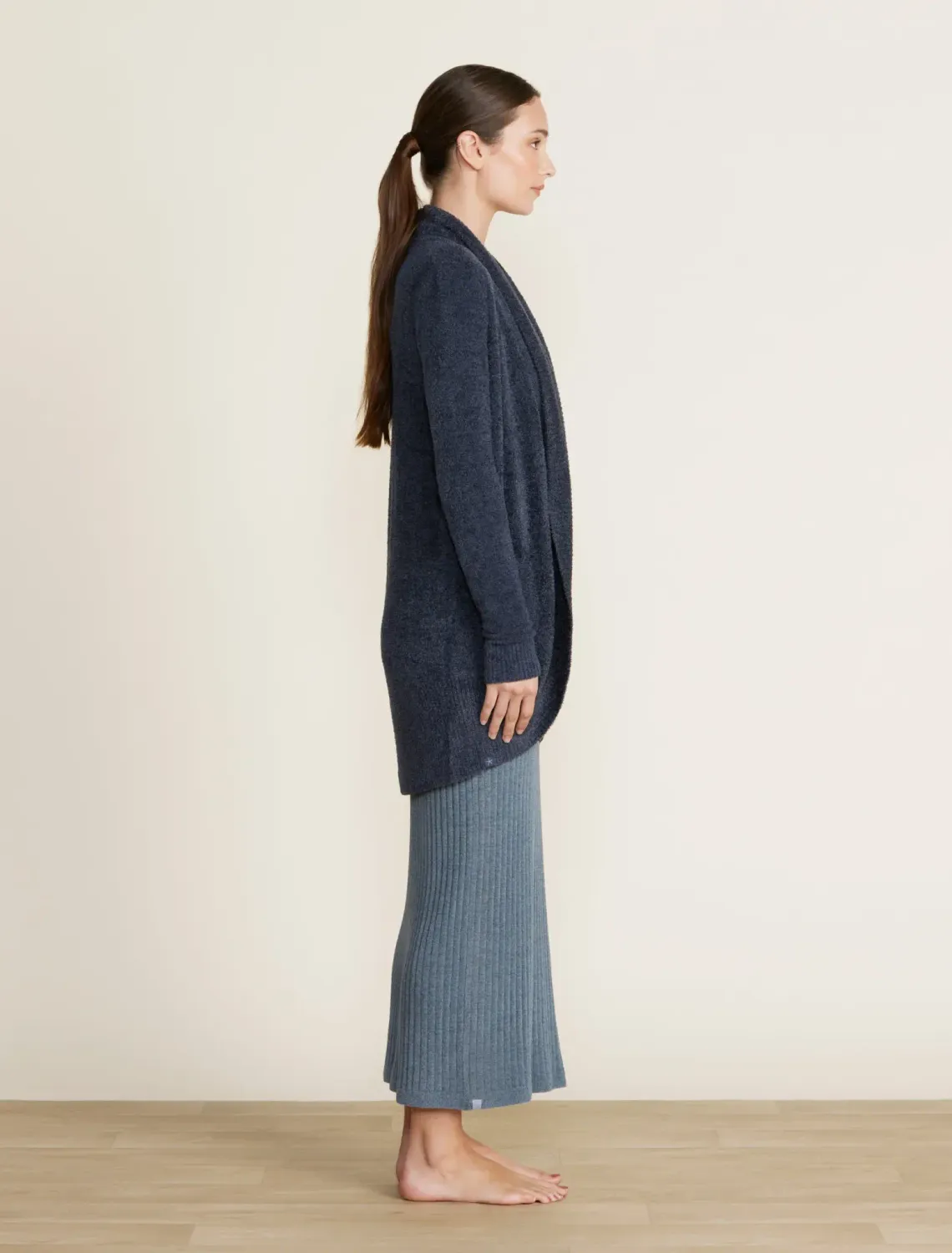 Cozy Chic Lite Circle Cardi Indigo S