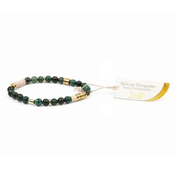 Intermix Stone Stacking African Turquoise Bracelet