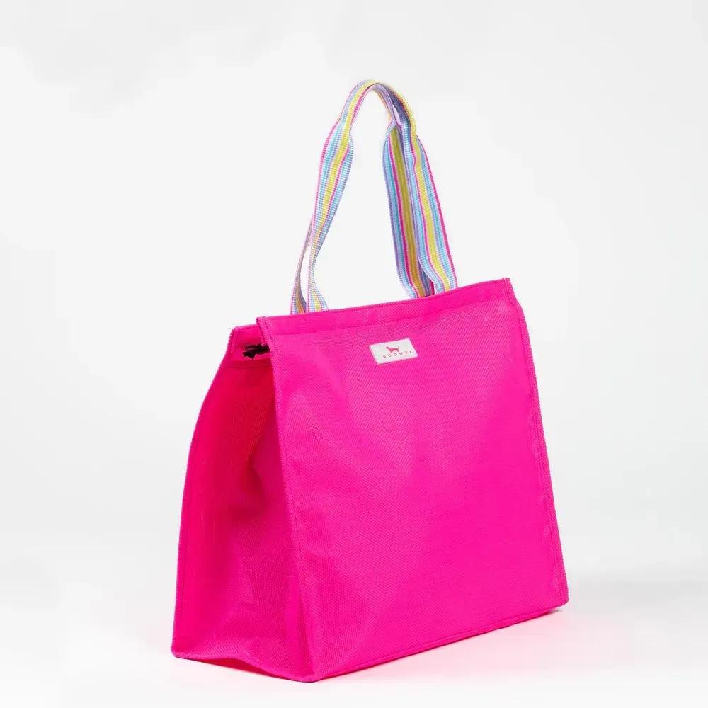 Cold Shoulder Neon Pink
