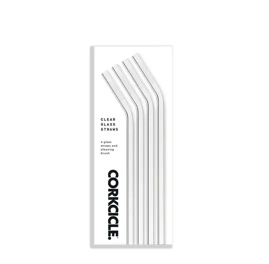 Glass Straw Set Clear