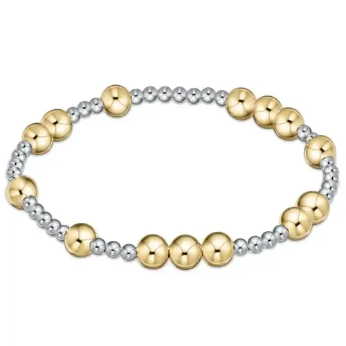 Hope Unwritten 6mm Bead Bracelet Mixed Metal