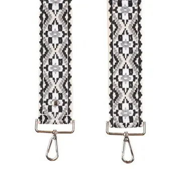 Pom Pom Strap Black &amp; Stone Tapestry