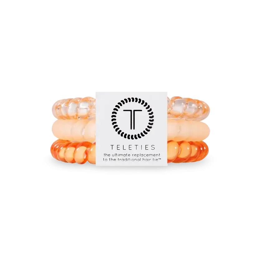 3 Pack Hair Ties Small Peach Fuzz