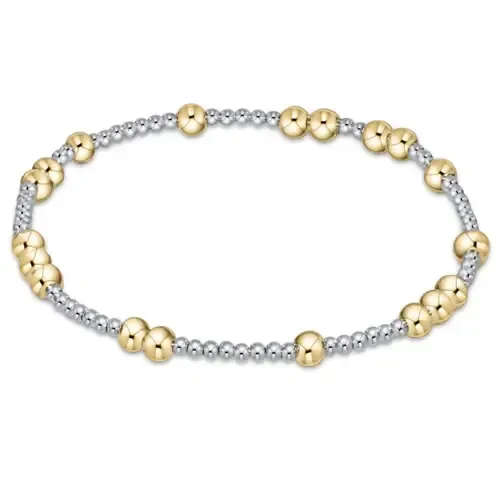 Hope Unwritten 4mm Bead Bracelet Mixed Metal