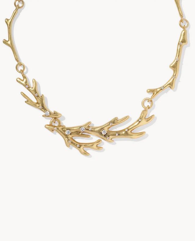 Shea Statement Necklace Gold Metal