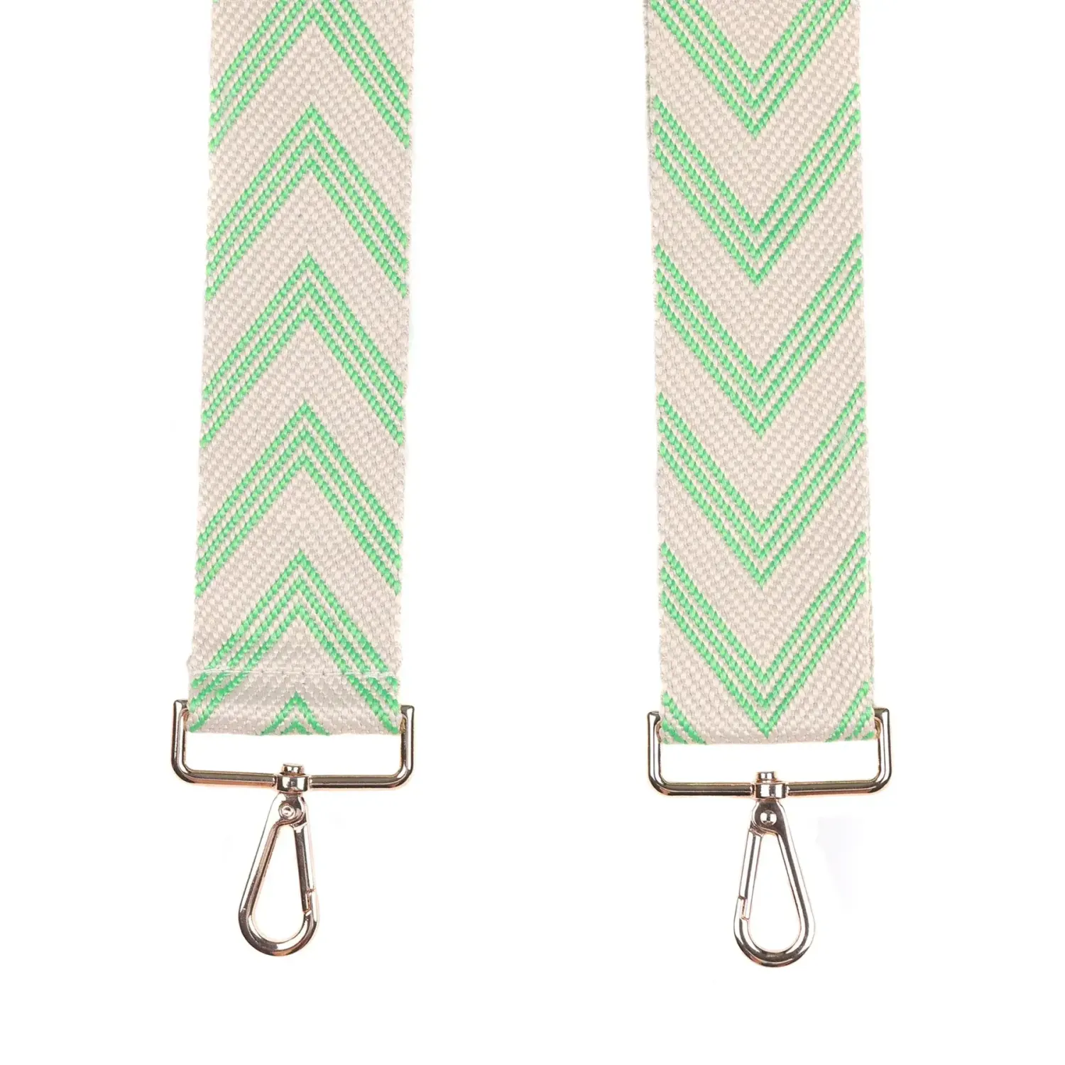 Pom Pom Strap Shamrock Green Chevron