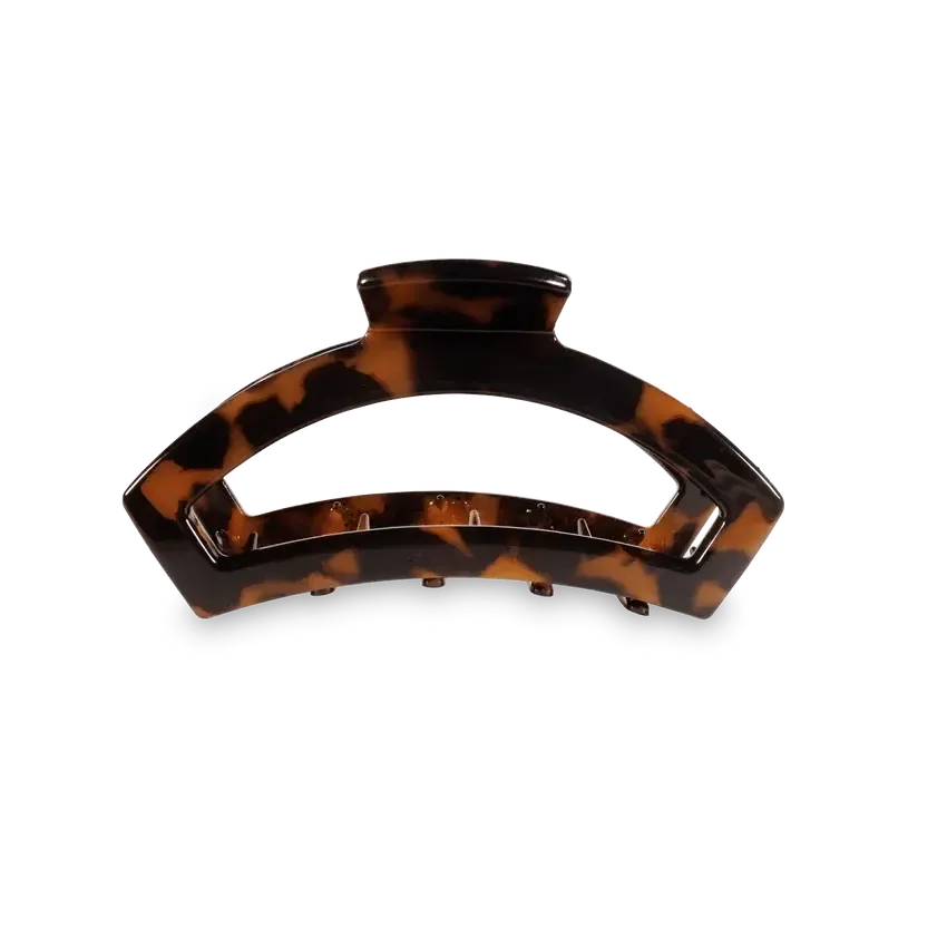 Open Small Hair Clip Tortoise