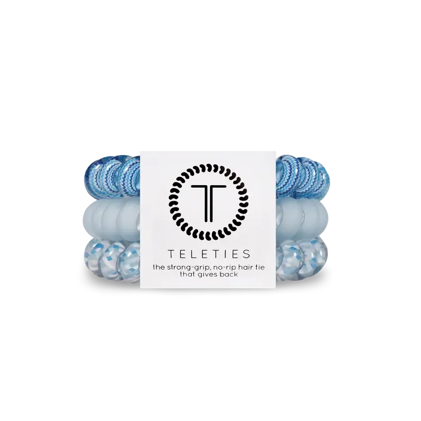 3 Pack Hair Ties Large Spring Showers