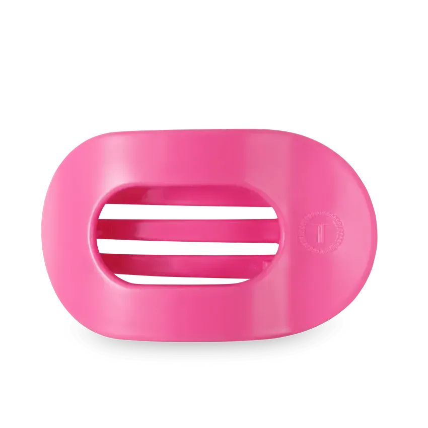 Large Flat Round Clip Paradise Pink