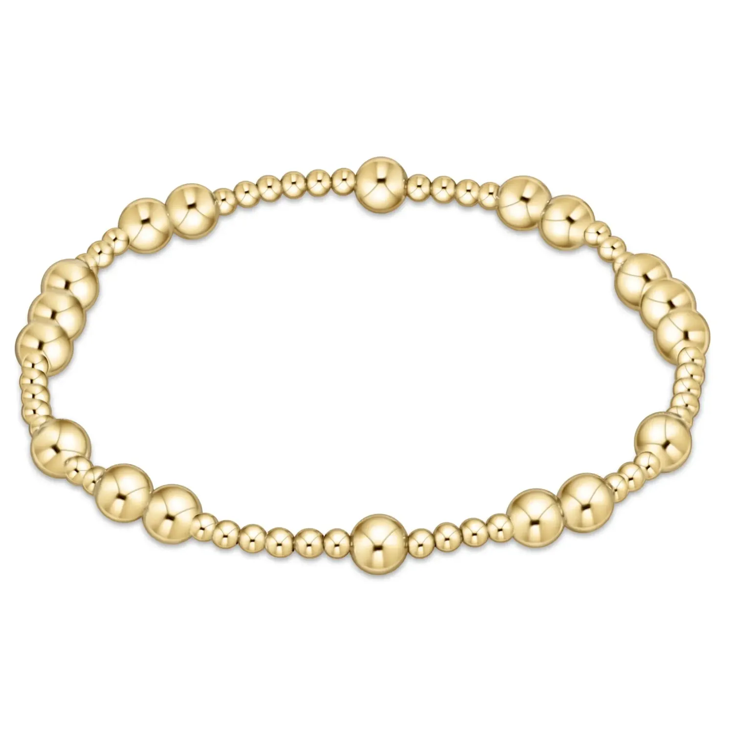 Extends Hope Unwritten 5MM Bead Bracelet Gold 7.25 in