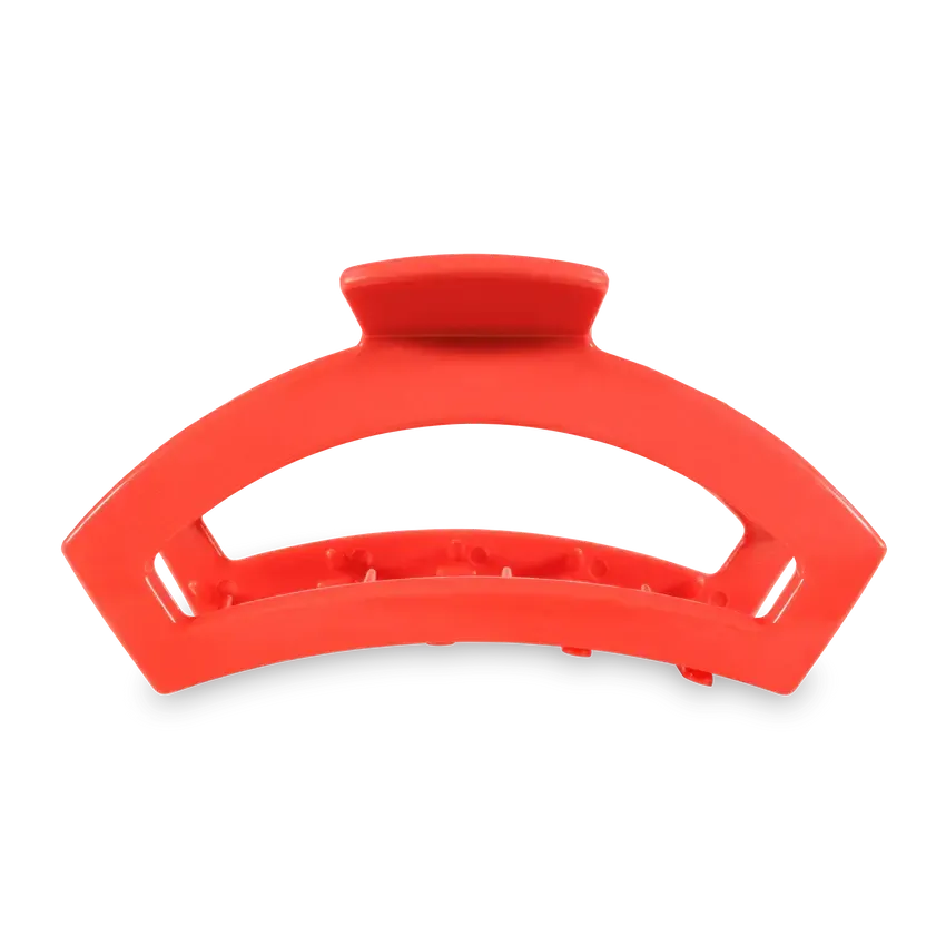 Open Large Hair Clip Coral