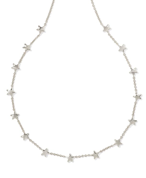 Sierra Star Strand Necklace Rhodium Metal