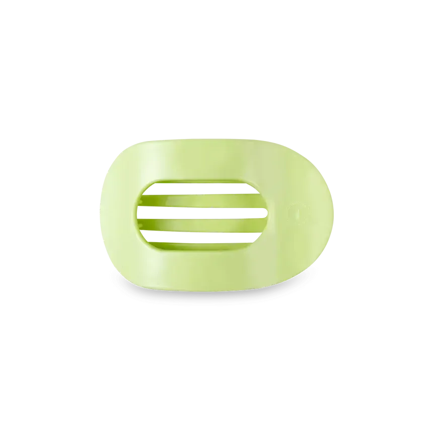Small Flat Round Hair Clip Aloe, There!