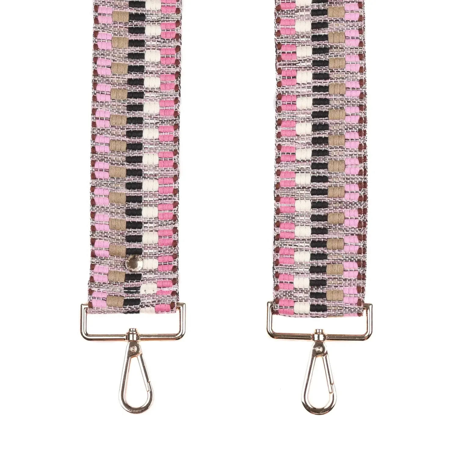 Pom Pom Strap Peony Pink Twill