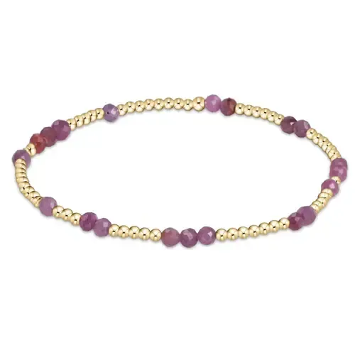Hope Unwritten Gemstone Bracelet- Ruby