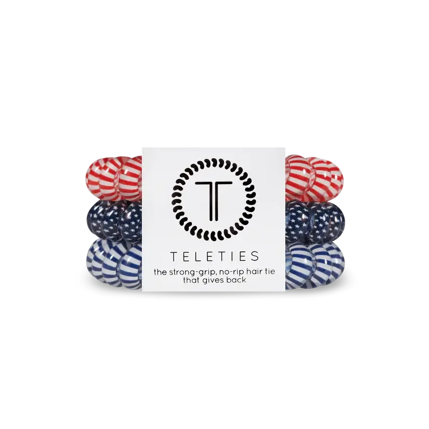 3 Pack Hair Ties Large Bold and Blue-tiful