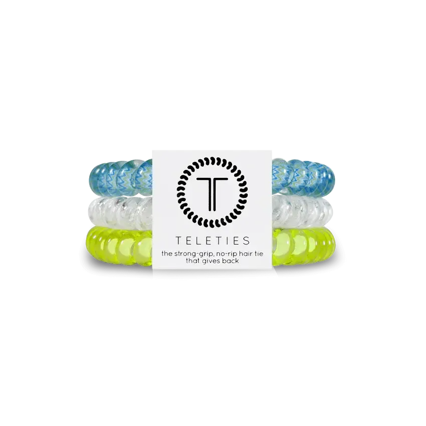 3 Pack Hair Ties Small Ocean Villa