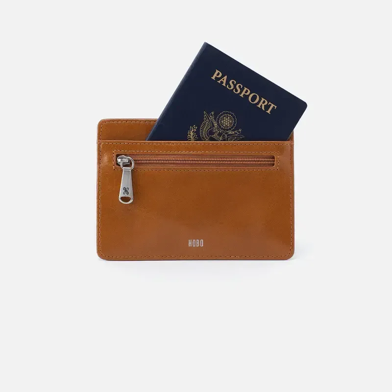 Euro Slide Leather Card Case Truffle