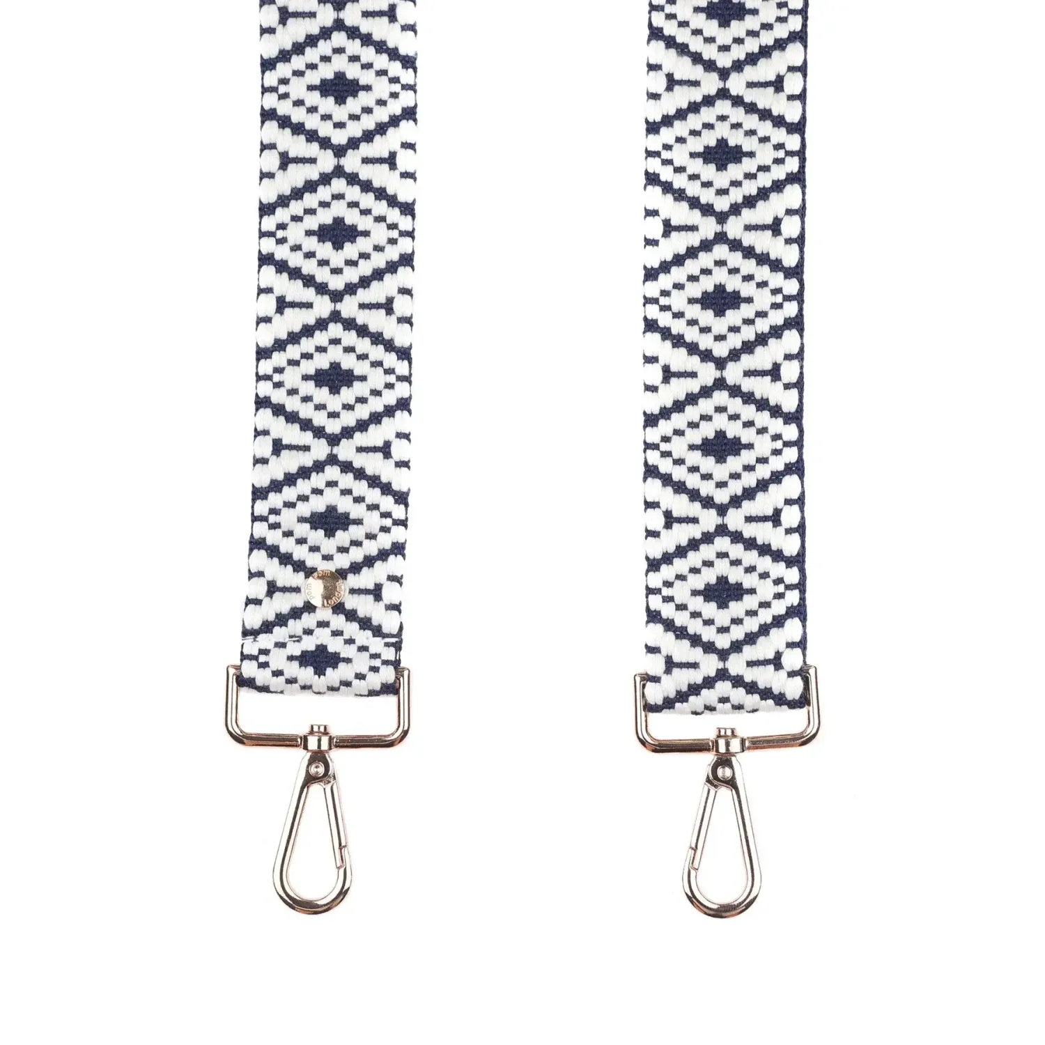Pom Pom Strap Navy Aztec