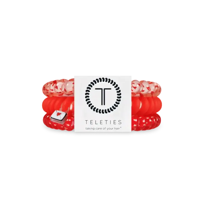 3 Pack Hair Ties Small Sealed with a Kiss