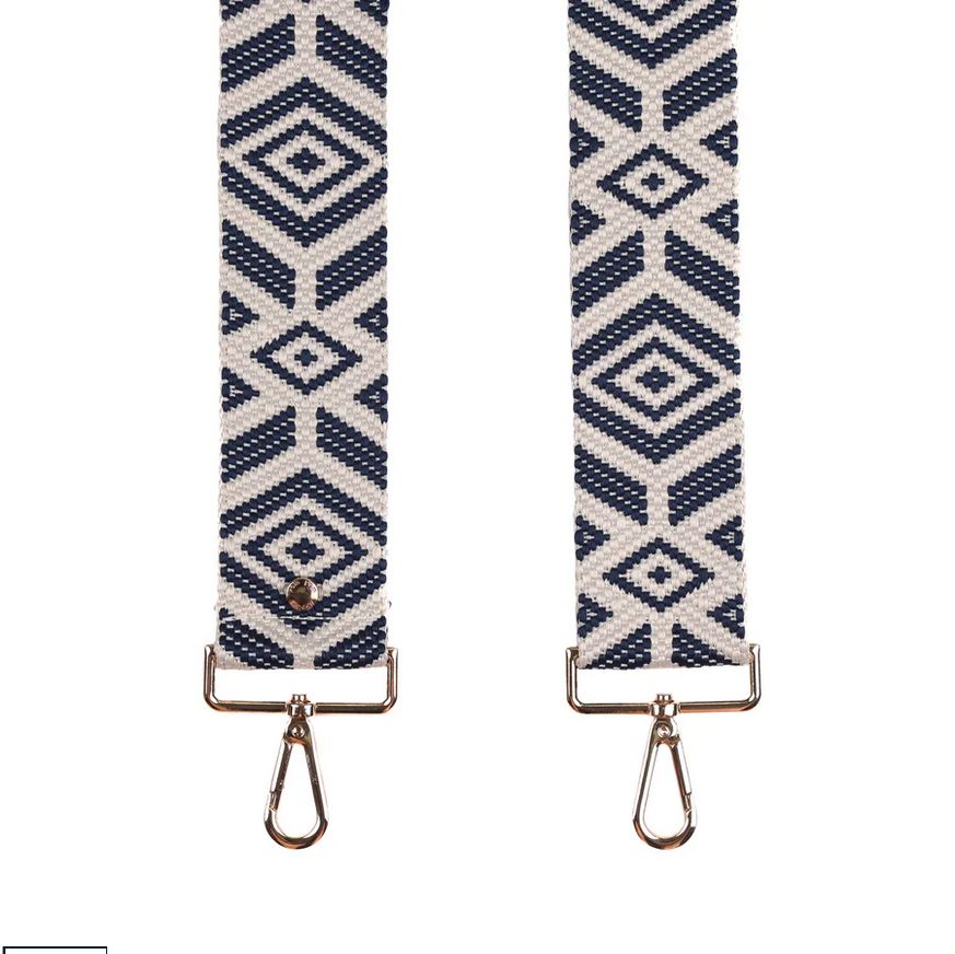 Pom Pom Strap Navy Diamond