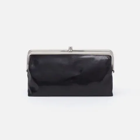 Lauren Clutch Leather Wallet Black